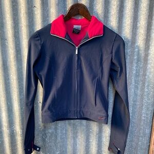 Nike jacket navy with red collar size XS never worn $40
